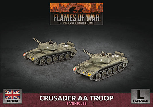 Flames of War: British: Crusader Armoured AA Platoon (x2 Plastic)