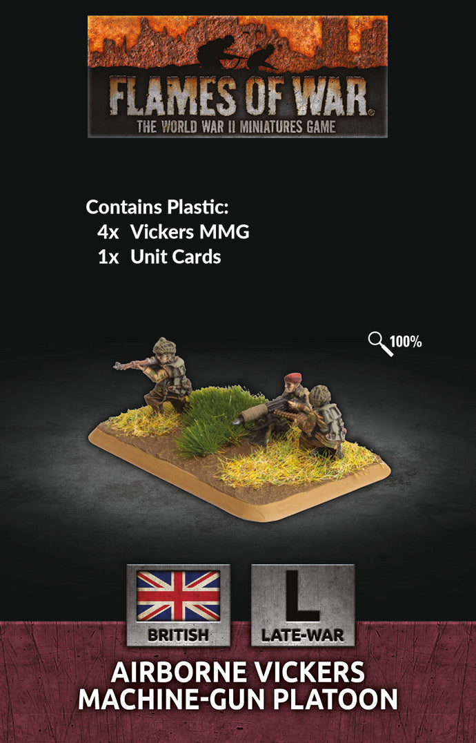 Flames of War: British: Airborne MMG Platoon (x4 Plastic)