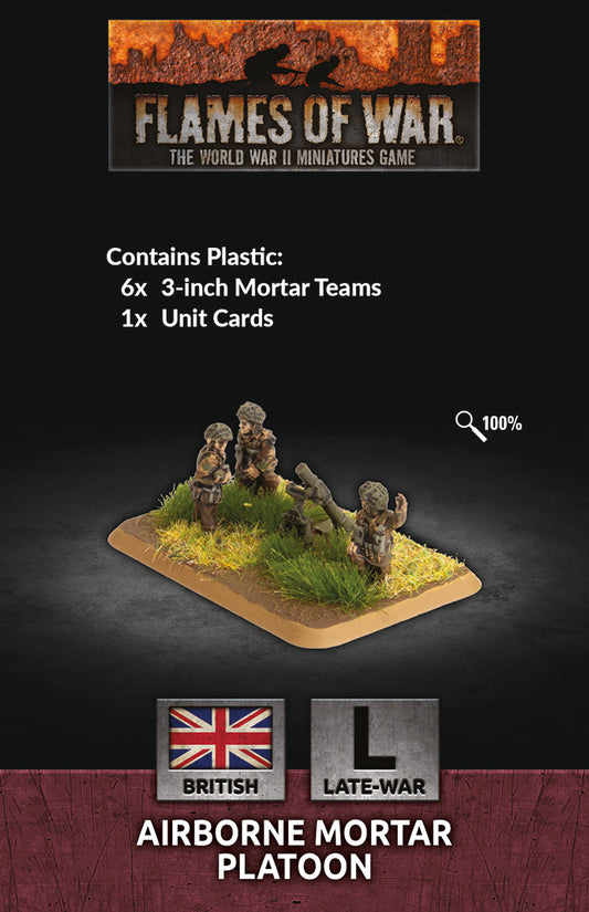Flames of War: British: Airborne Mortar Platoon (x6 Plastic)