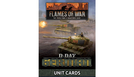 Flames of War: Germans: "D-Day German" Unit Cards (x48 cards)