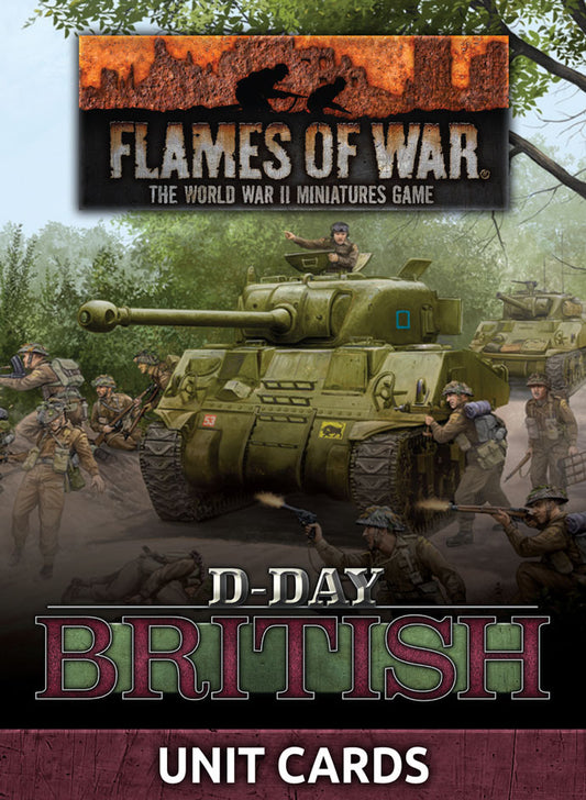 Flames of War: British: "D-Day British" Unit Card Pack (66 cards)