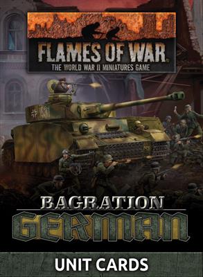 Flames of War: German: Bagration: German Unit Cards (70x Cards)