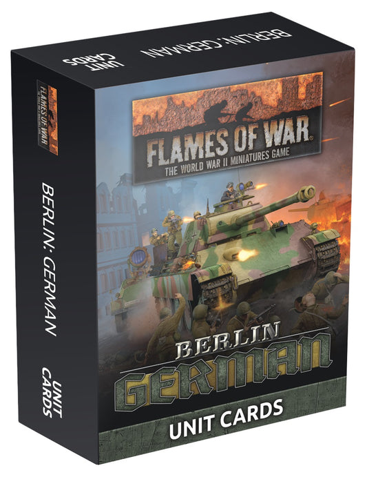Flames of War: Berlin: German Unit Cards (104x Cards)