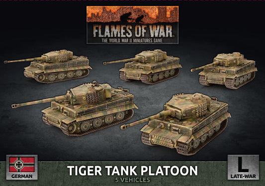 Flames of War: Germans: Tiger Heavy Tank Platoon (x5 Plastic)