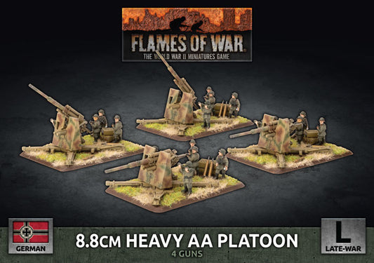 Flames of War: Germans: 8.8cm Heavy AA Platoon (x4 Plastic)