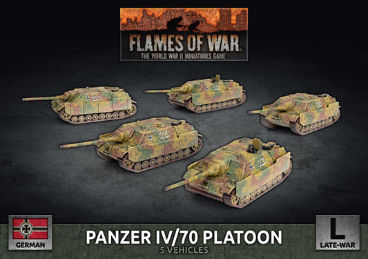 Flames of War: German: Panzer IV/70 Tank Platoon (x5 Plastic)