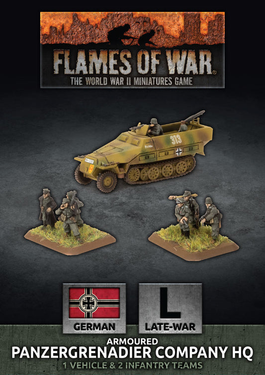 Flames of War: Germans: Panzergrenadier Company HQ (Plastic)