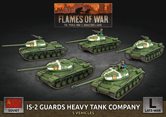 Flames of War: Soviet: IS-2 Guards Heavy Tank Company (x5 Plastic)