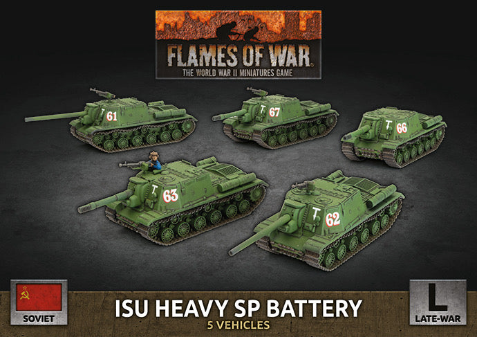 Flames of War: Soviet: ISU Heavy SP Battery (x5 Plastic)