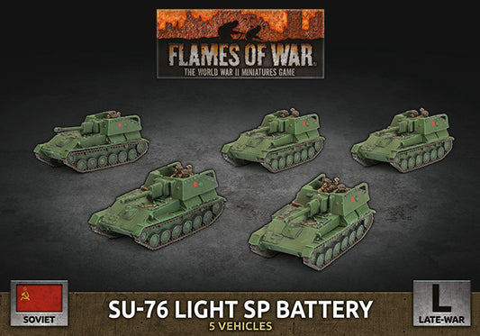 Flames of War: Soviet: SU-76 Light SP Battery (x5 Plastic)