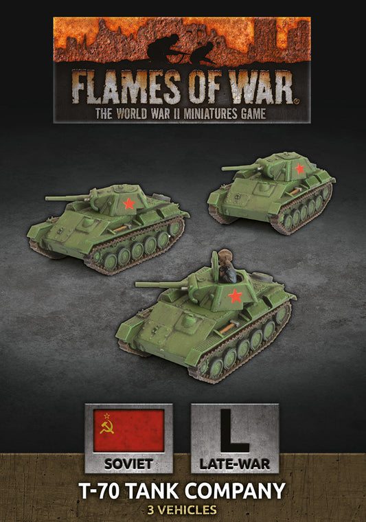 Flames of War: Soviet: T-70 Tank Company (x3 Plastic)