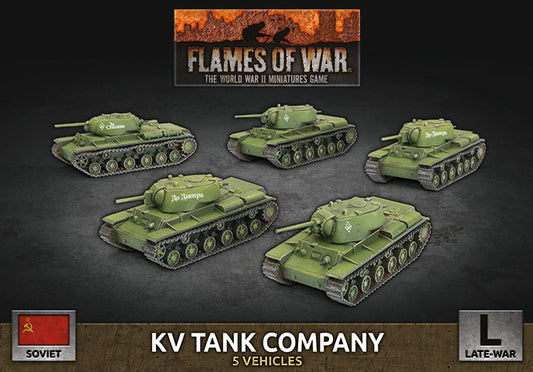 Flames of War: Soviet: KV-8 Flame-Tank Company (x5 Plastic)