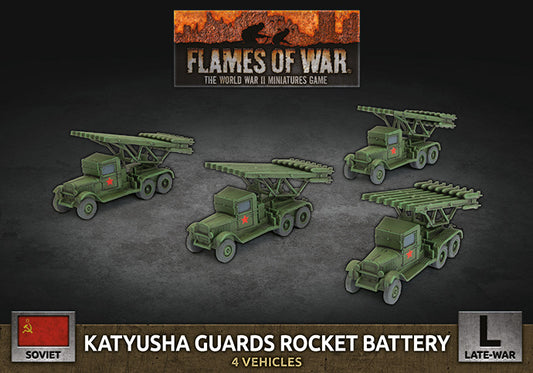 Flames of War: Soviet: Katyusha Guards Rocket Battery (x4 Plastic)