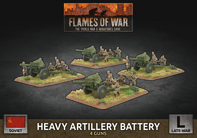 Flames of War: Soviet: 152mm Artillery Battery (x4 Plastic)