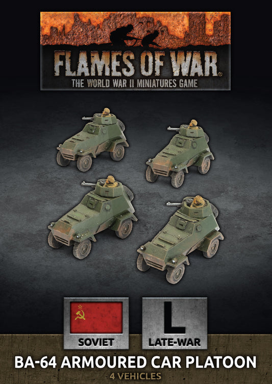 Flames of War: Soviet: BA-64 Armoured Car Platoon (x4 Plastic)