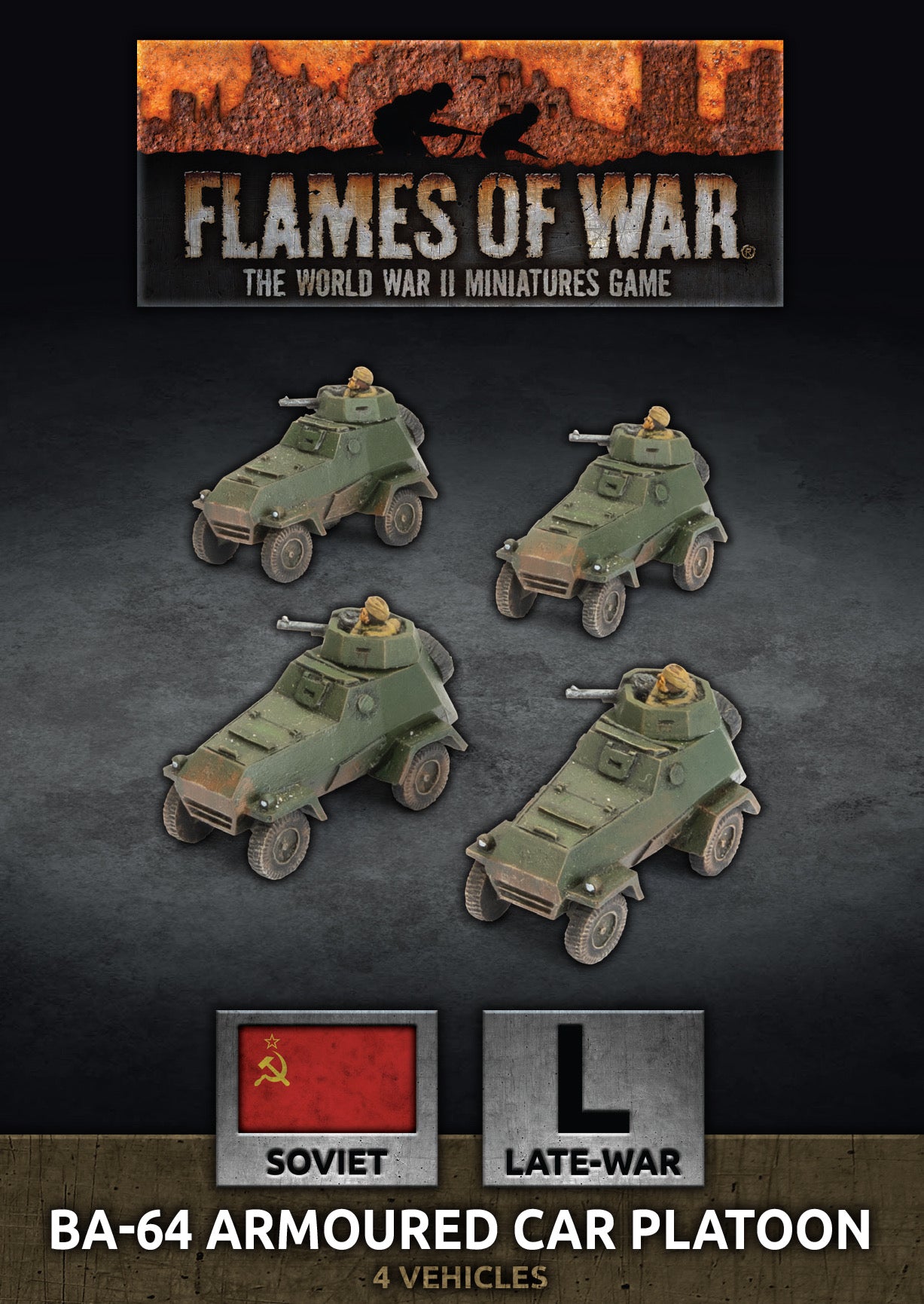 Flames of War: Soviet: BA-64 Armoured Car Platoon (x4 Plastic)