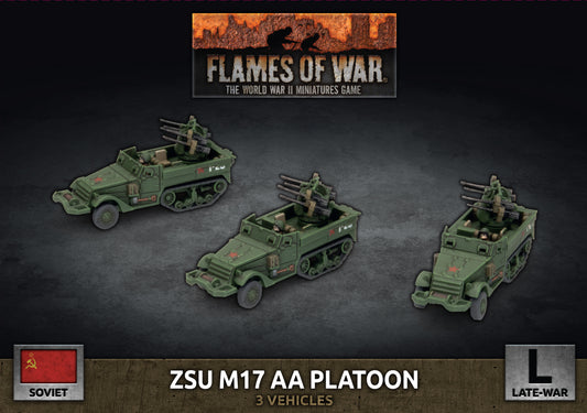 Flames of War: Soviet: ZSU M17 Anti-Aircraft Platoon (x3 Plastic)