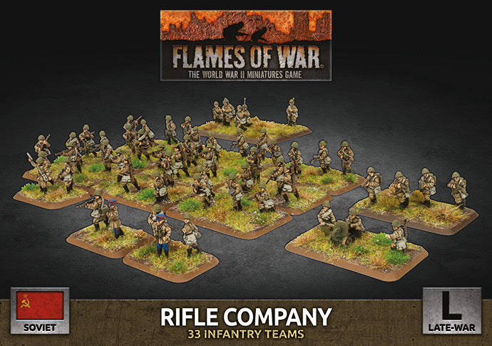 Flames of War: Soviet: Rifle Company (x132 Figs Plastic)