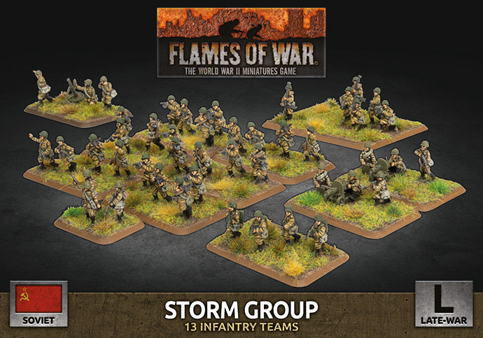 Flames of War: Soviet: Storm Group (x50 Figs Plastic)