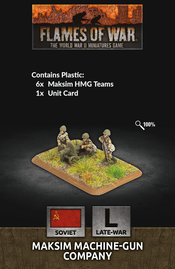 Flames of War: Soviet: Maksim Machine-Gun Company (Plastic)