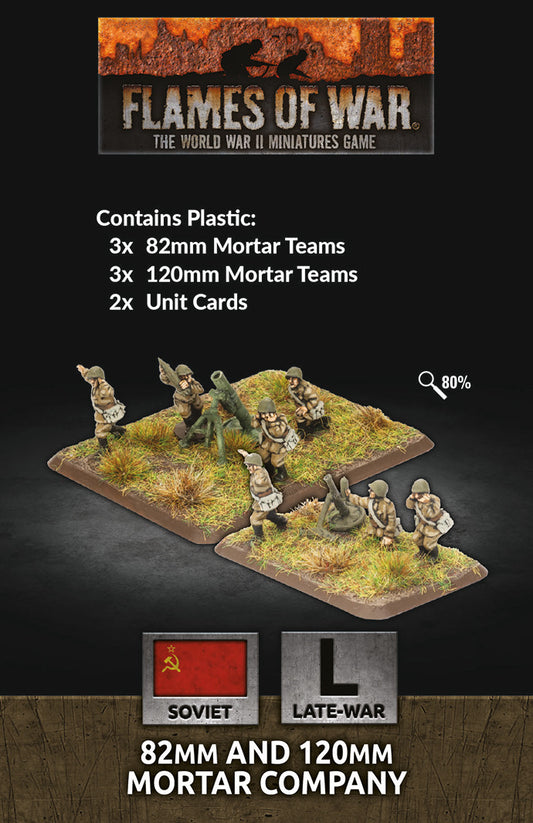 Flames of War: Soviet: 82mm and 120mm Mortar Company (Plastic)
