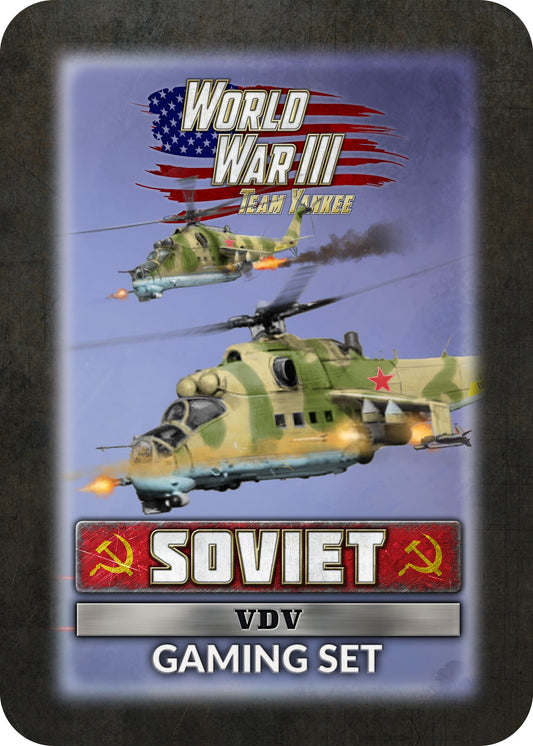 WWIII: Soviet: Soviet VDV Gaming Set (x20 Tokens, x2 Objectives, x16 Dice)