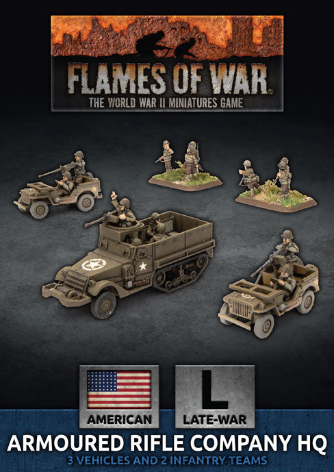 Flames of War: Americans: Armored Rifle Company HQ (Plastic)
