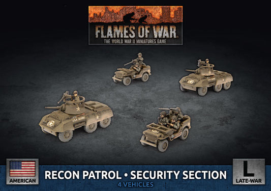 Flames of War: Americans: M8 Cavalry Recon Platoon (x4 Plastic)