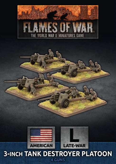 Flames of War: Americans: 3 inch Towed Tank Destroyer Platoon (x4)