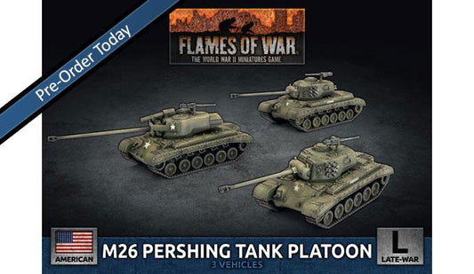 Flames of War: American: M26 Pershing Tank Platoon (x3 Plastic)