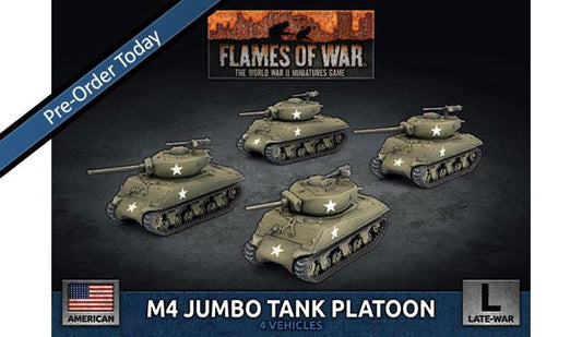 Flames of War: American: M4 Jumbo Platoon (x4 Plastic)