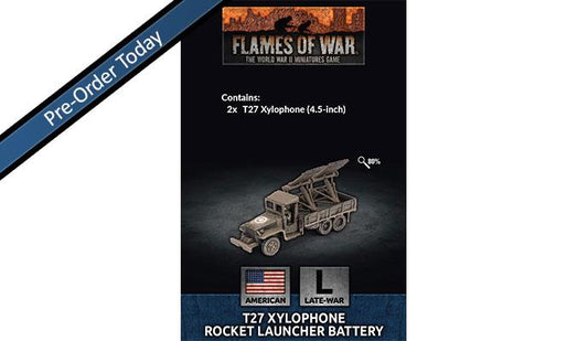 Flames of War: American: T27 Xylophone Rocket Launcher (x4)