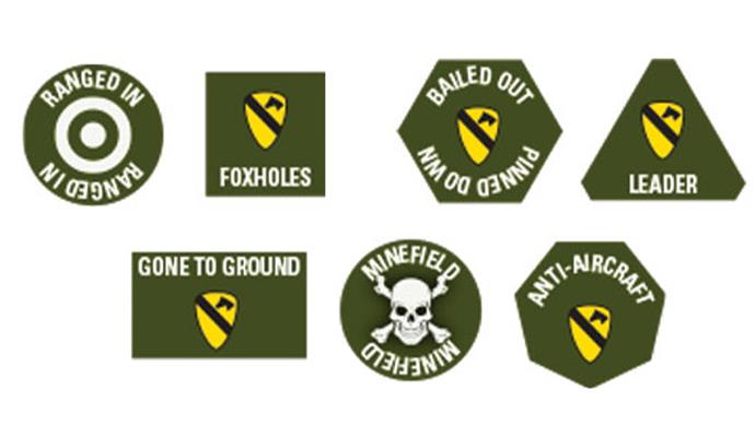 Flames of War: Vietnam: 1st Cavalry Division (Airmobile) Token Set