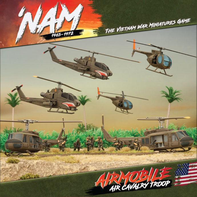 Flames of War: Vietnam: Air Cavalry Troop (x6 Aircraft, x11 Figures)