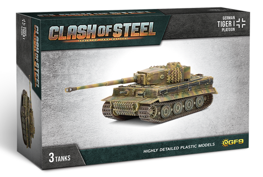 PRE-ORDER: Clash of Steel: Tiger I Tank Platoon (x3 Plastic)
