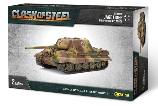PRE-ORDER: Clash of Steel: Jagdtiger Tank-hunter Platoon (x2 Plastic)
