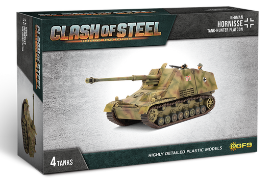 PRE-ORDER: Clash of Steel: Hornisse Tank-hunter Platoon (x4 Plastic)