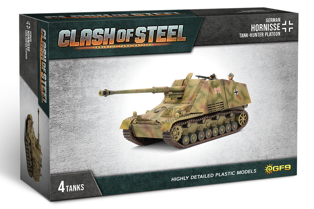 PRE-ORDER: Clash of Steel: Hornisse Tank-hunter Platoon (x4 Plastic)