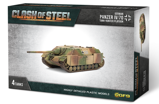 PRE-ORDER: Clash of Steel: Panzer IV/70 Tank-hunter Platoon (x4 Plastic)