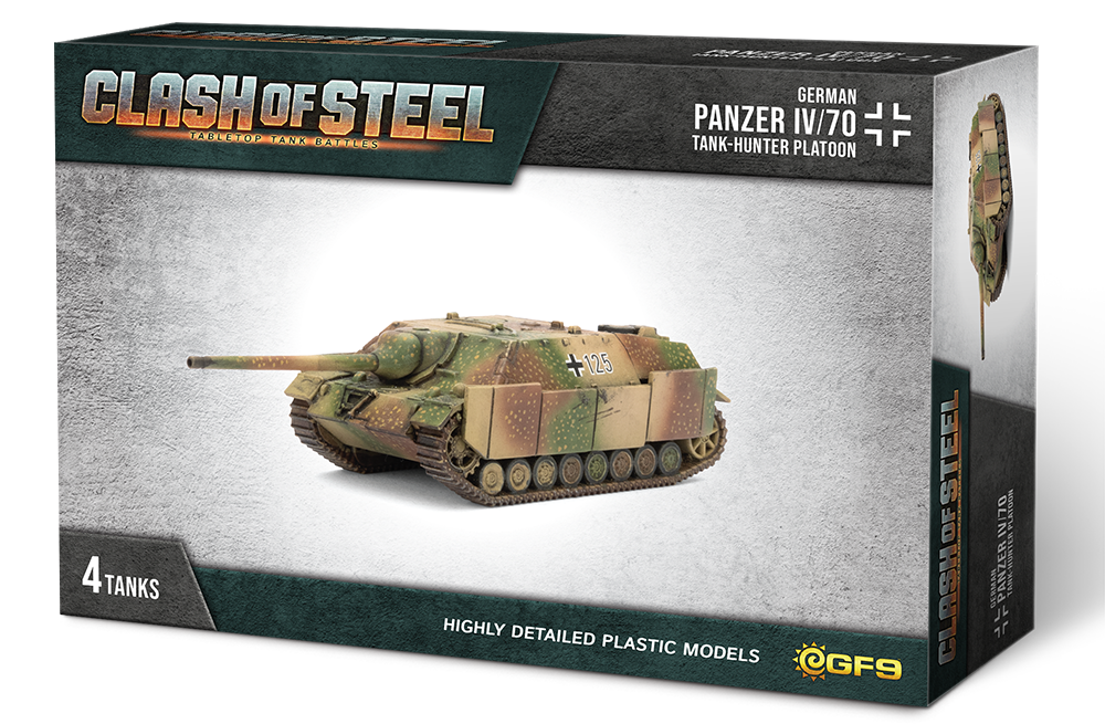 PRE-ORDER: Clash of Steel: Panzer IV/70 Tank-hunter Platoon (x4 Plastic)