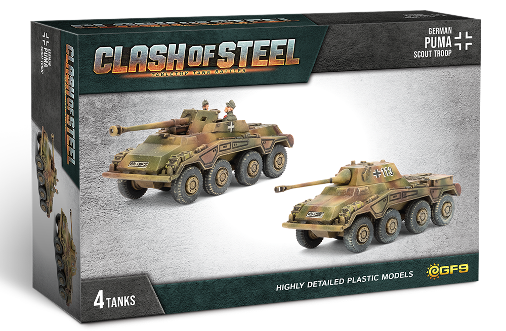 PRE-ORDER: Clash of Steel: Puma Scout Troop (x4 Plastic)