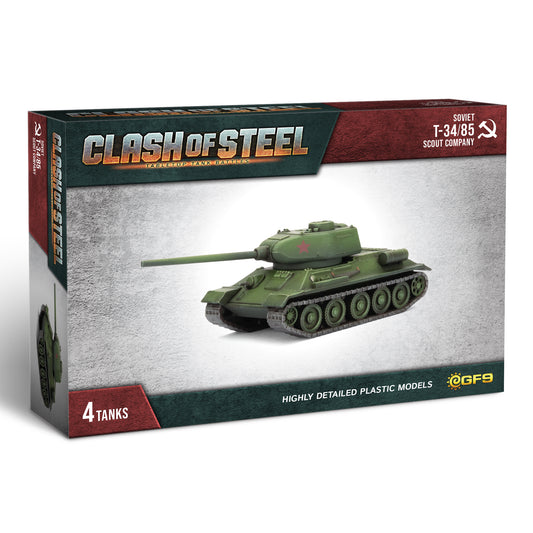 PRE-ORDER: Clash of Steel: T-34/85 Scout Company (x4 Plastic)