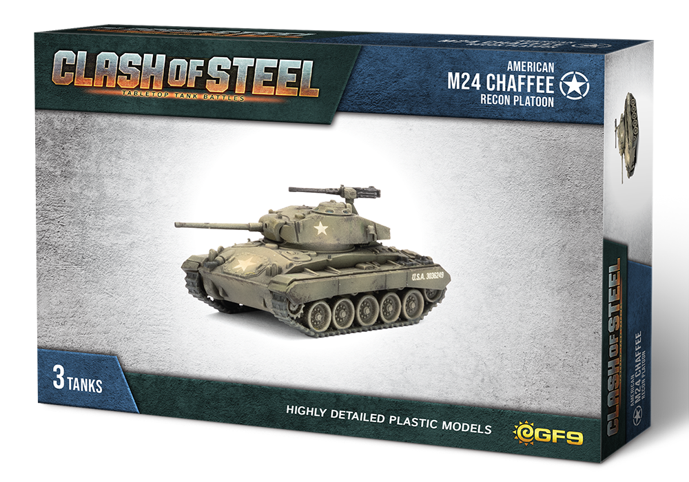 PRE-ORDER: Clash of Steel: M24 Chaffee Recon Platoon (x3 Plastic)