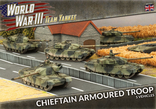 WWIII: British: Chieftain Armoured Troop (Plastic)