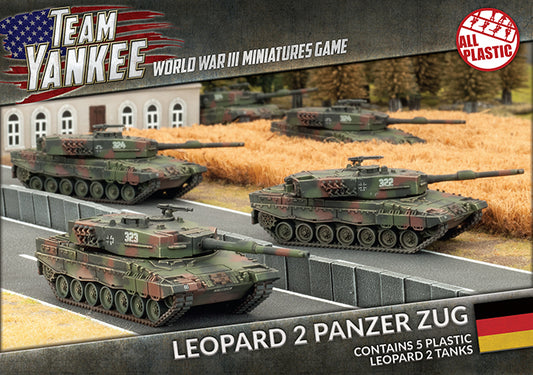 WWIII: West German: Leopard 2 Panzer Zug (Plastic)