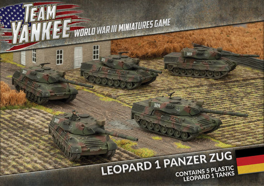 WWIII: West German: Leopard 1 Panzer Zug (Plastic)