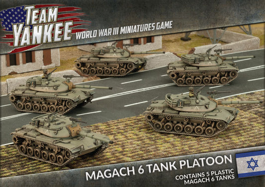 WWIII: Oil War: Magach 6 Tank Platoon (x5 Plastic)