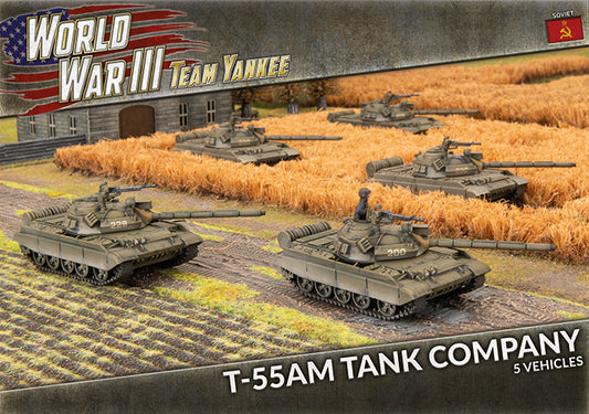 WWIII: Soviet: T-55AM Tank Company (x5 Plastic)