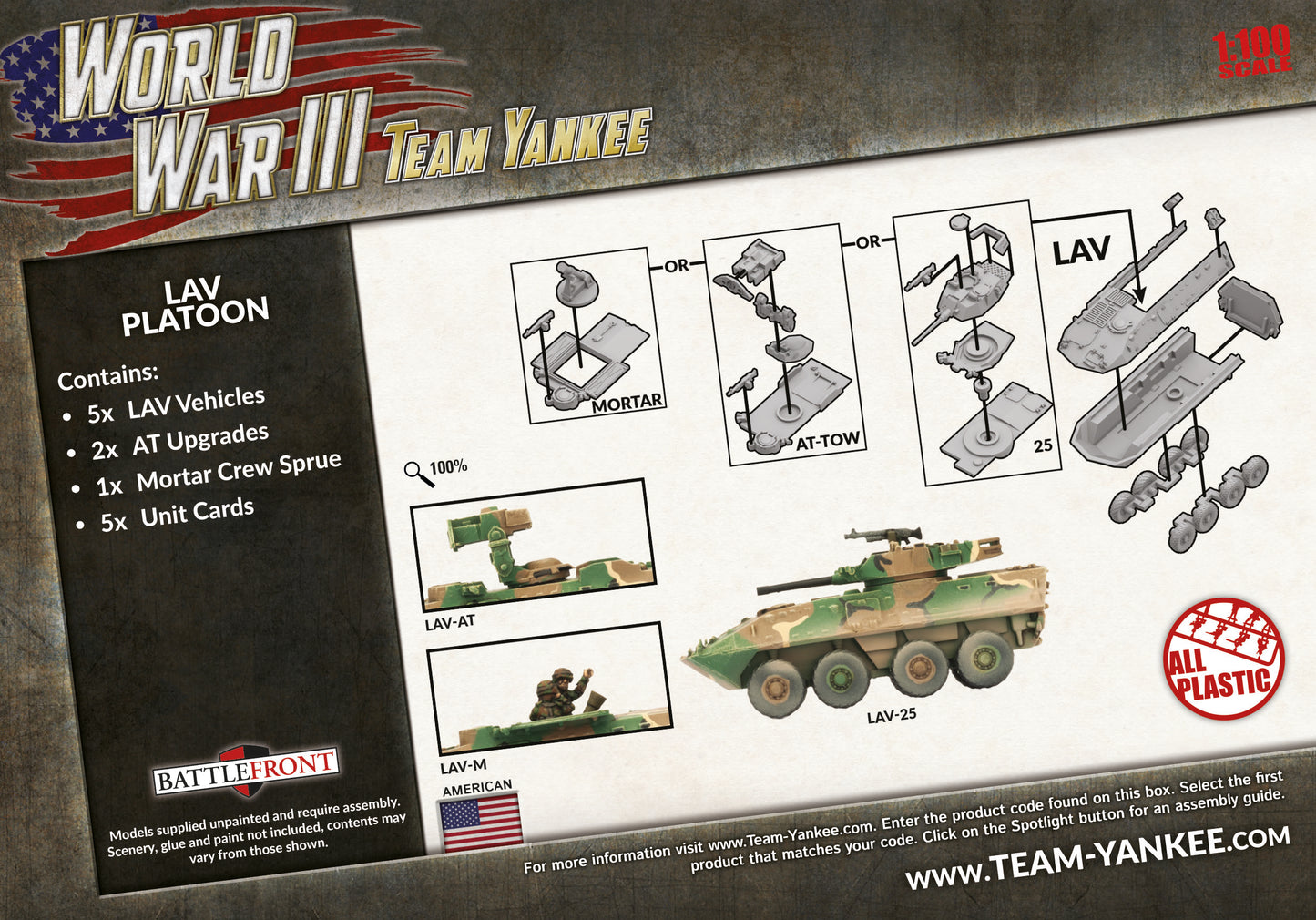 WWIII: American: LAV Platoon (Plastic)