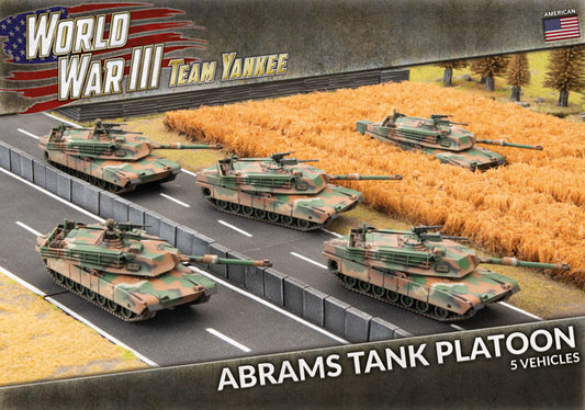 WWIII: American: M1A1 Abrams Tank Platoon (x5 Plastic)